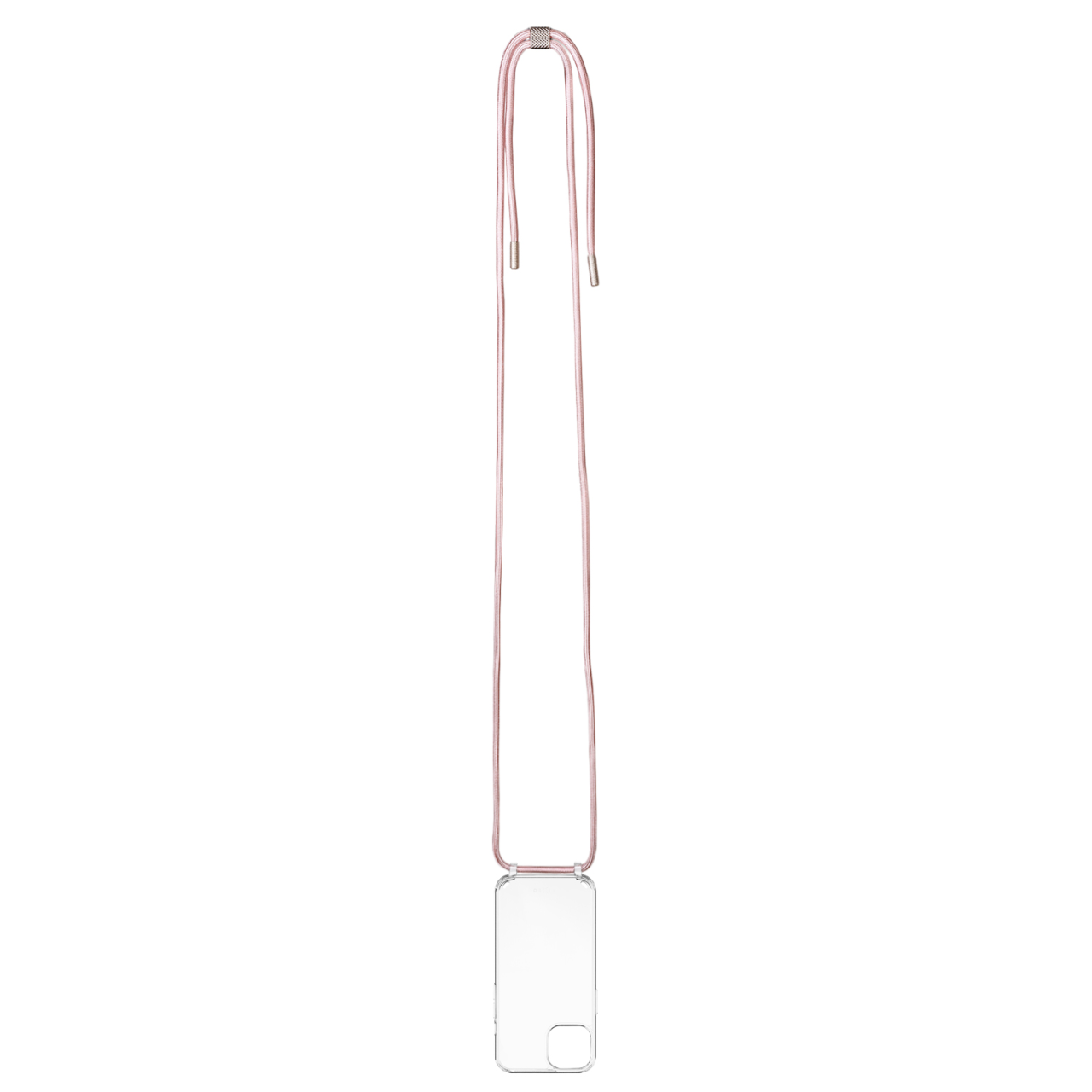 FIXED Pouzdro Pure Neck s růžovou šňůrkou na krk pro Apple iPhone 14 Plus