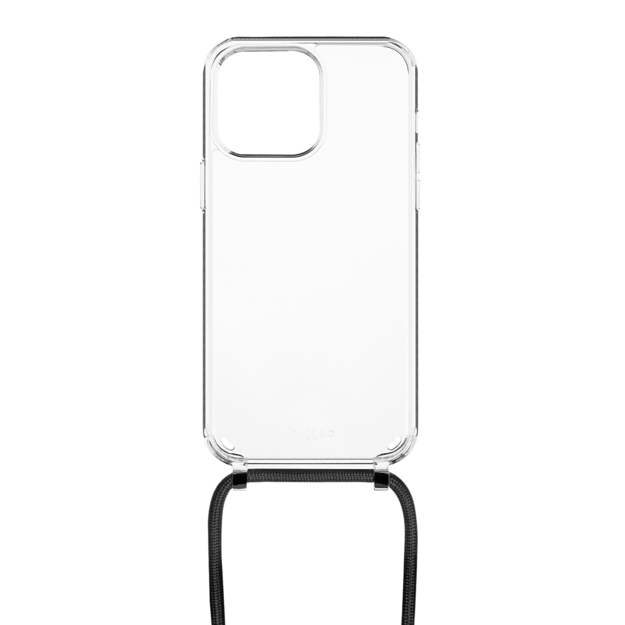 FIXED Pouzdro Pure Neck s černou šňůrkou na krk pro Apple iPhone 14 Pro Max