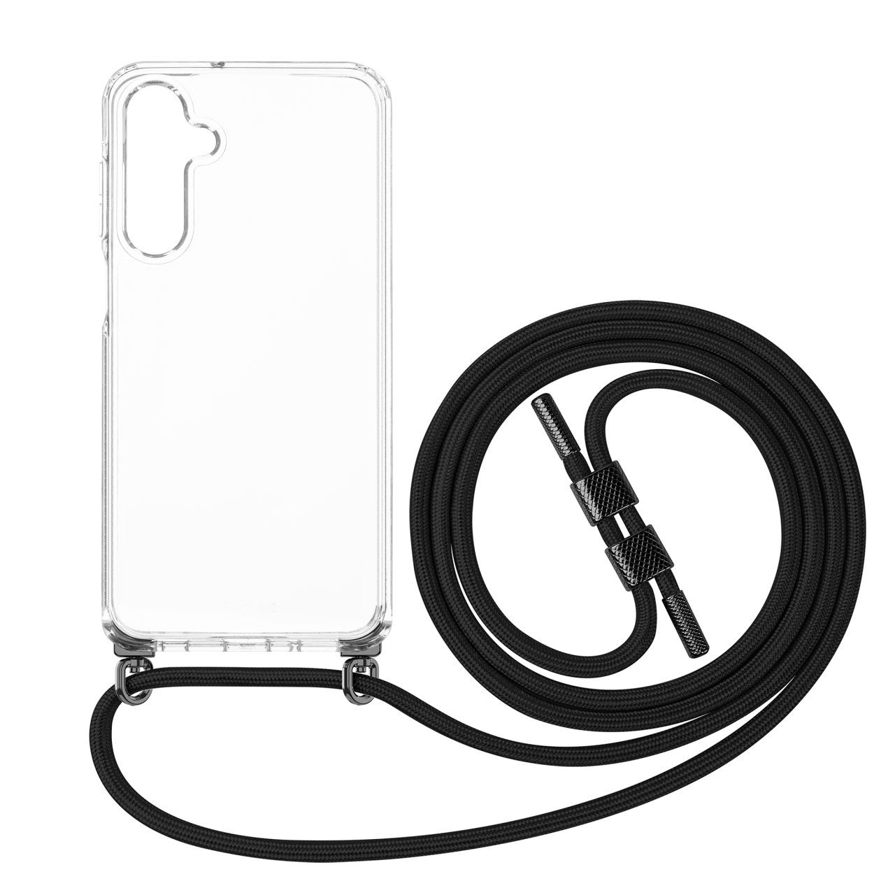 FIXED Pouzdro Pure Neck s odnímatelnou černou šňůrkou na krk pro Samsung Galaxy A16 4G/5G
