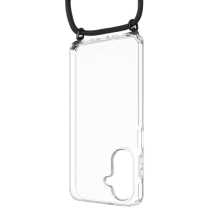 FIXED Pouzdro Pure Neck s odnímatelnou černou šňůrkou na krk pro Samsung Galaxy A26 5G