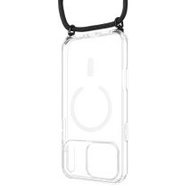 Kryt se šňůrkou na krk na mobil Apple iPhone 18 Pro Max/17 Pro Max - Fixed MagPure Neck, černá šňůrka