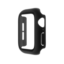 FIXED Ochranné pouzdro Pure+ s temperovaným sklem pro Apple Watch 44mm, černé