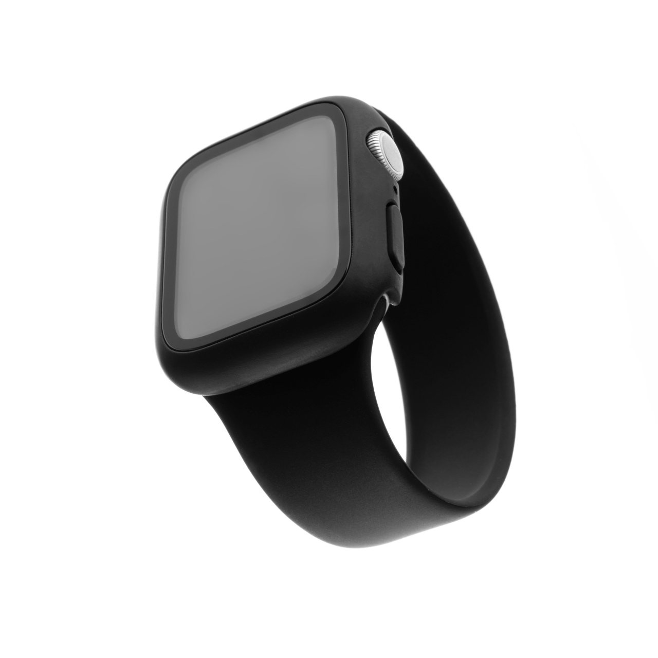 FIXED Ochranné pouzdro Pure+ s temperovaným sklem pro Apple Watch 40mm, černé