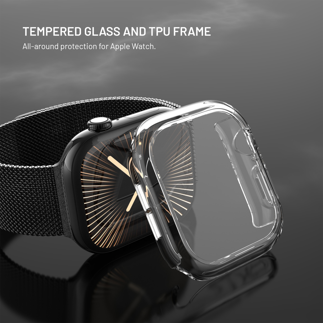 FIXED Pure Watch pouzdro se sklem Apple Watch 10 42mm