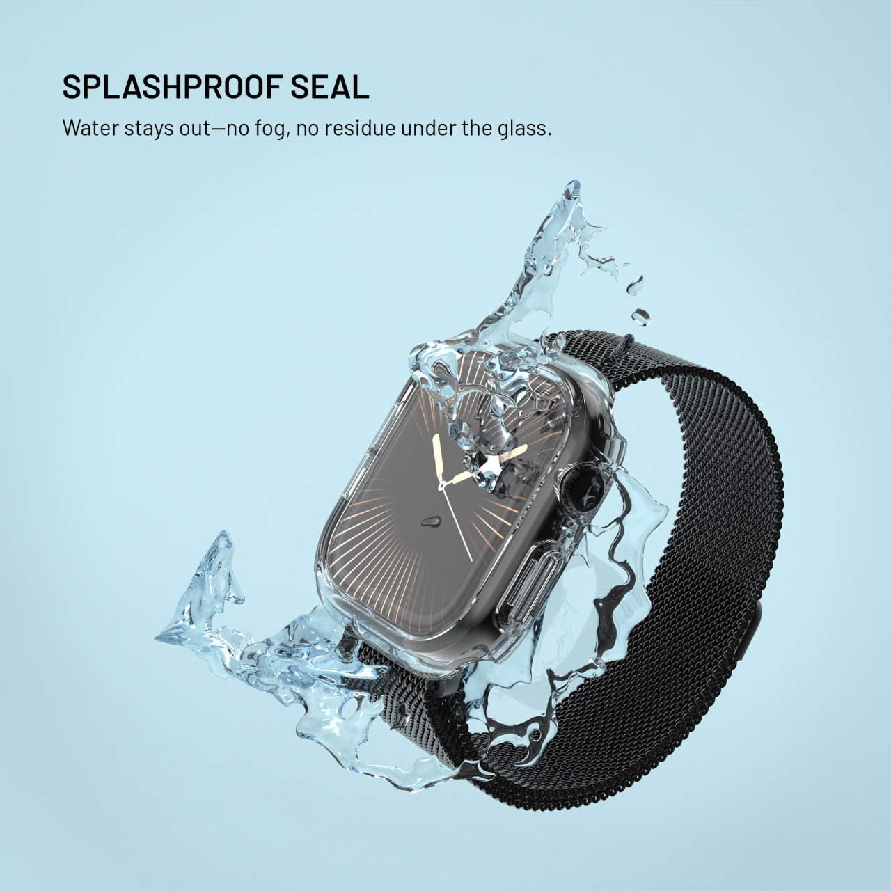 FIXED Pure Watch pouzdro se sklem Apple Watch 10 42mm