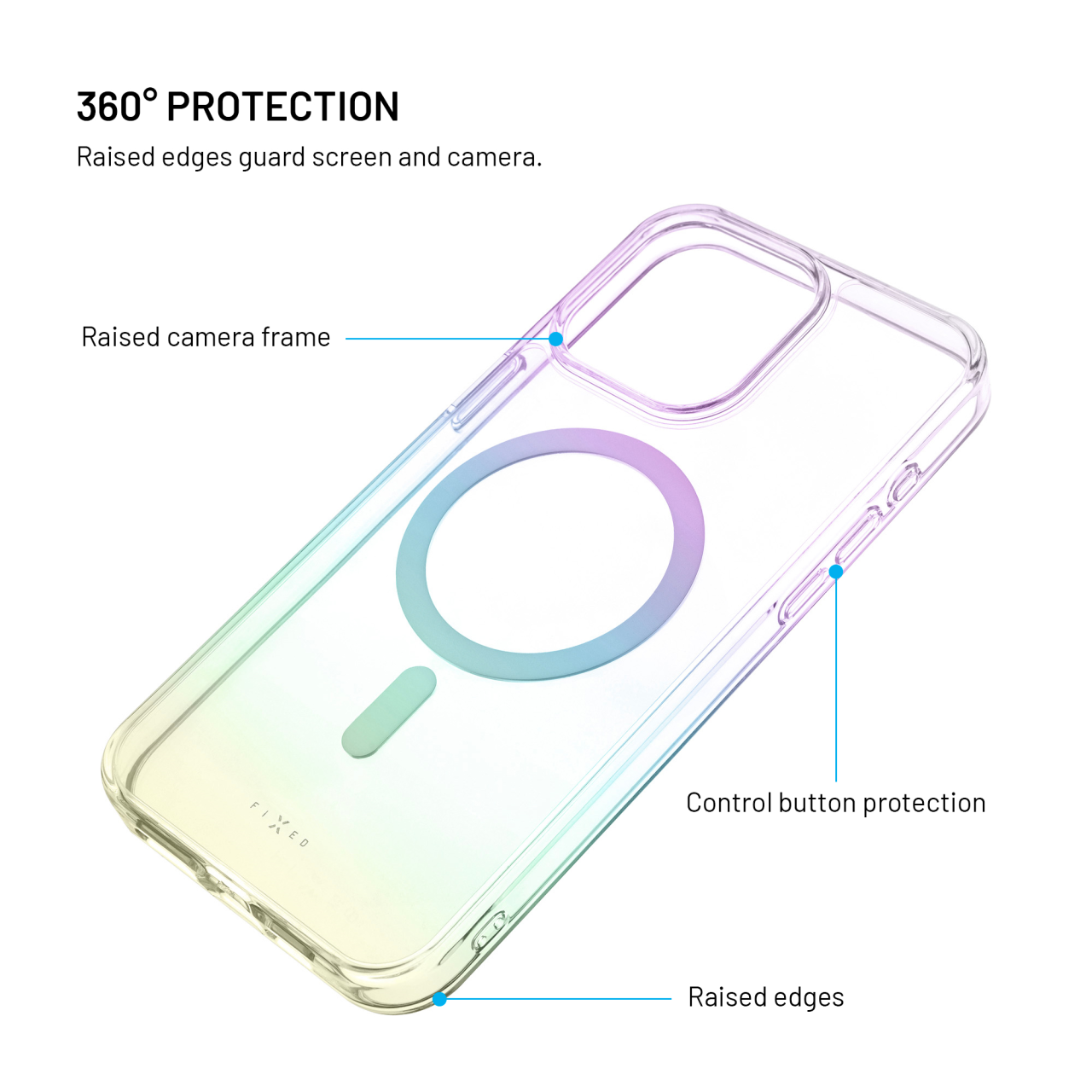 Zadní kryt FIXED MagRainbow s podporou MagSafe pro Samsung Galaxy S26 Ultra, duhový