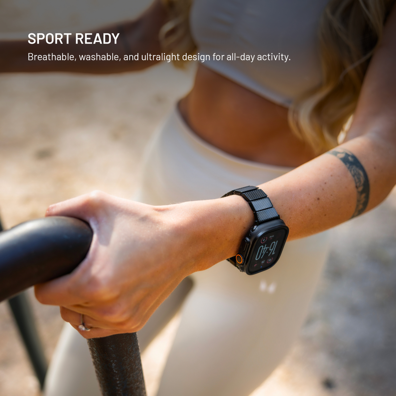 Resinový řemínek FIXED Resin Strap pro Apple Watch 38/40/41mm, Cloud White