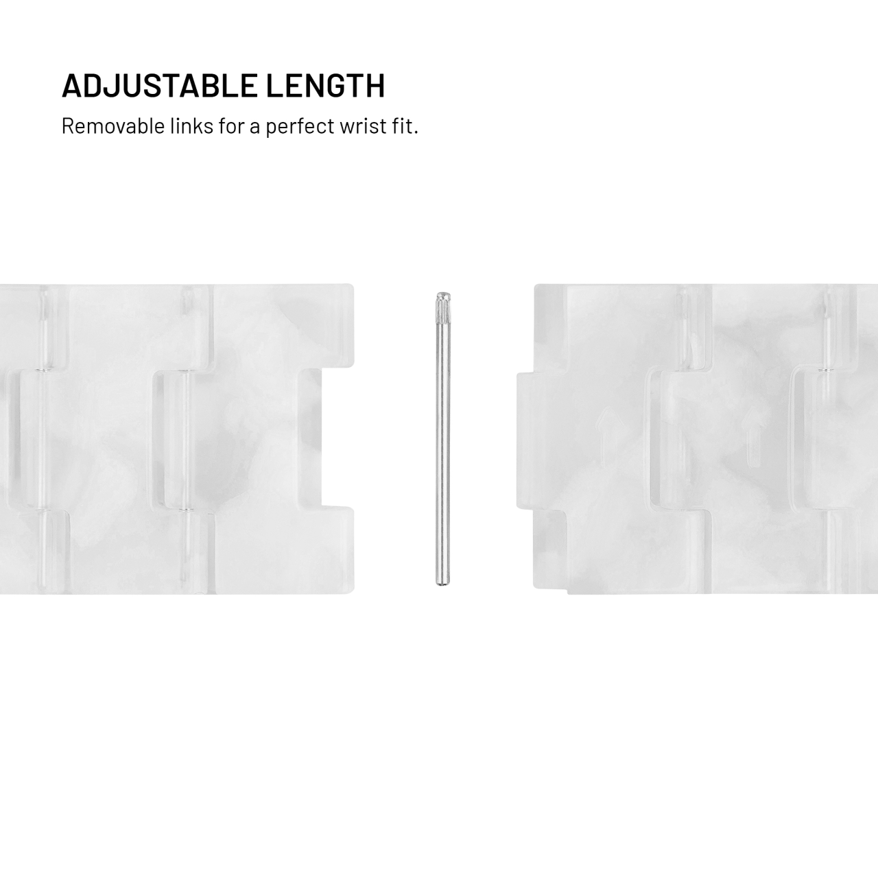 Resinový řemínek FIXED Resin Strap pro Apple Watch 38/40/41mm, Cloud White