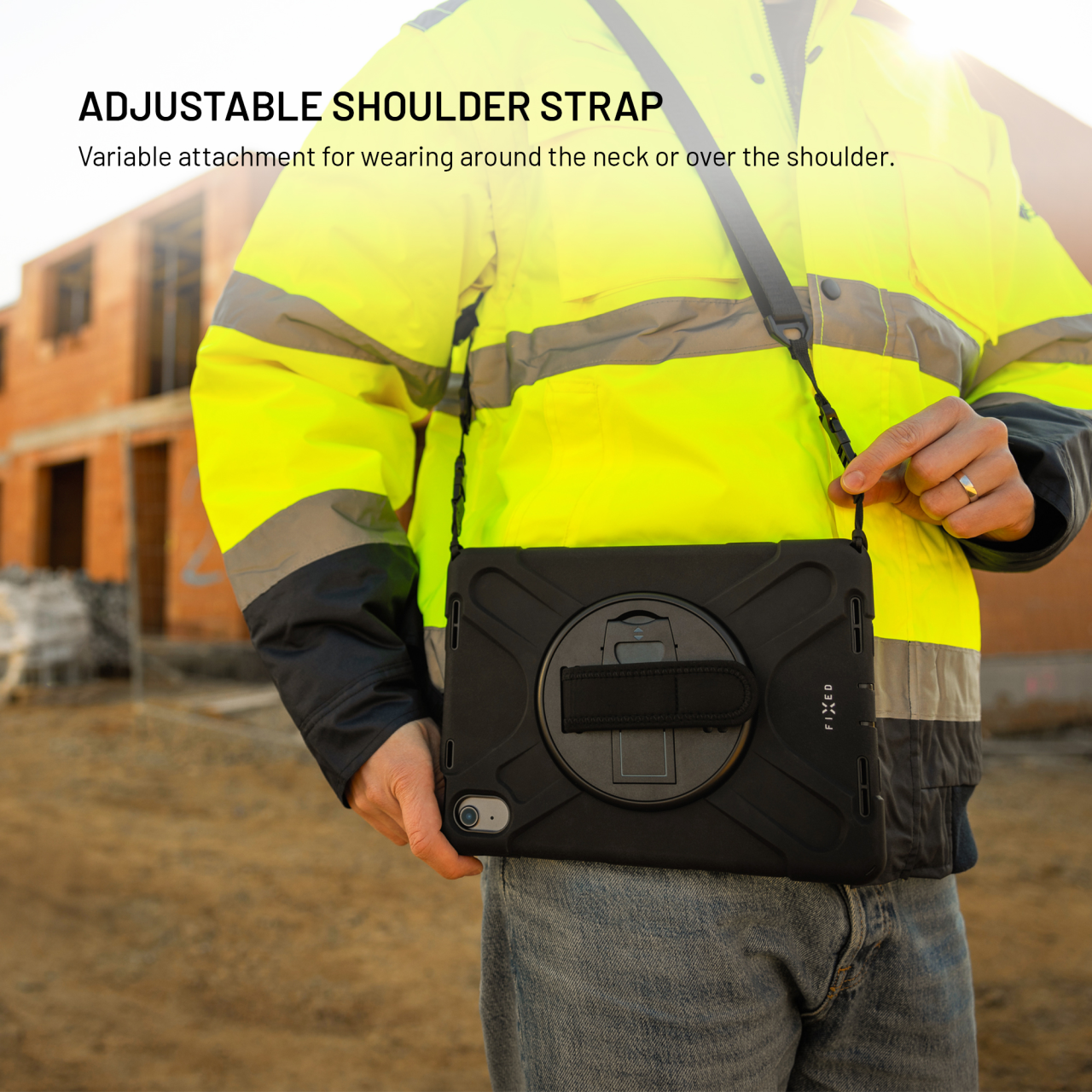 Odolné pouzdro se stojánkem pro Apple iPad 10,9" (2022)/iPad 11" (2025) - Fixed Rugged Tab Case, černé