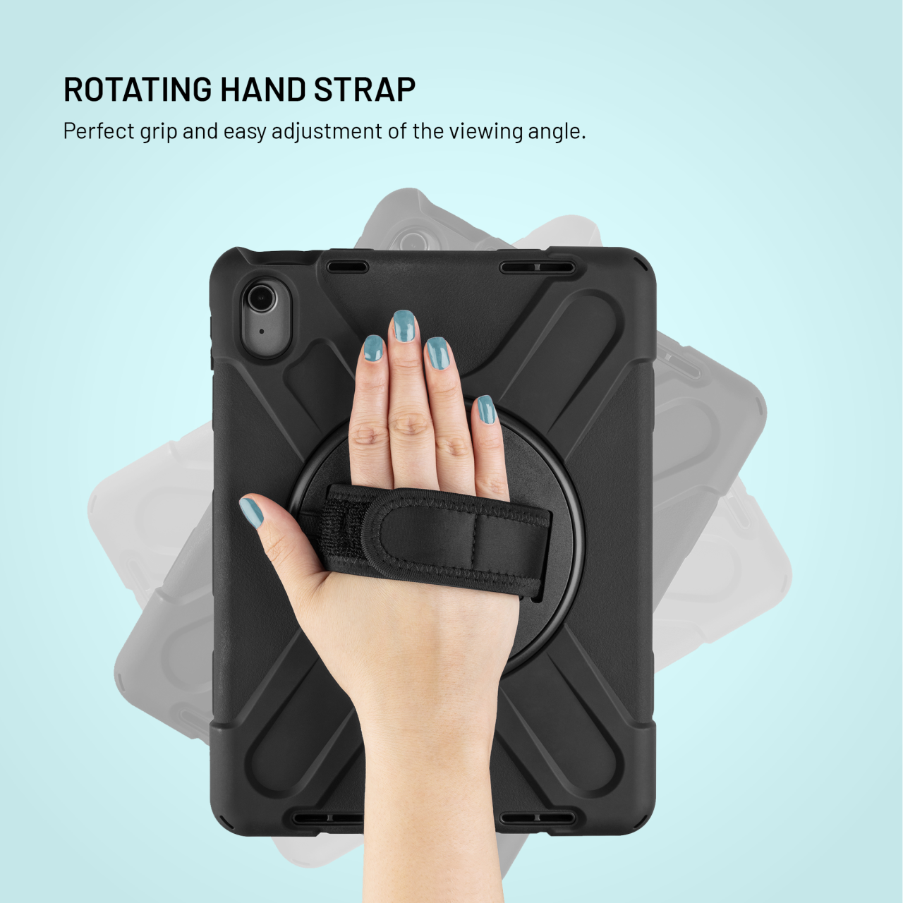 Odolné pouzdro se stojánkem FIXED Rugged Tab Case pro Samsung Galaxy Tab Active5, černé