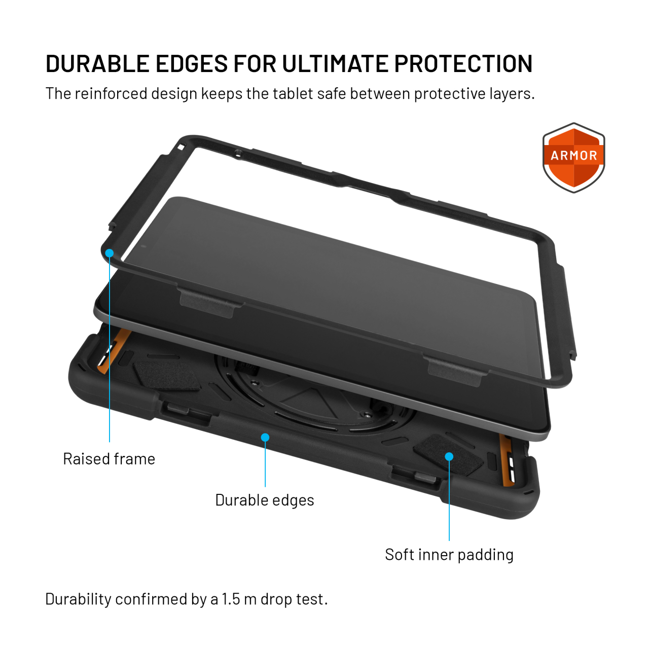 Odolné pouzdro se stojánkem FIXED Rugged Tab Case pro Apple iPad Pro 11" (2018-2022)/iPad Air (2020-2025), černé