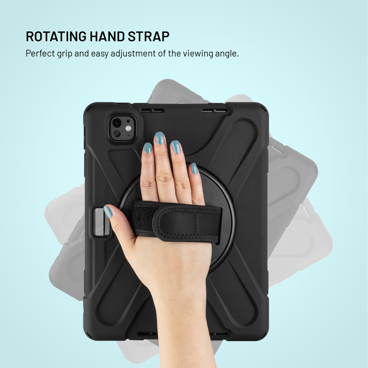 Odolné pouzdro se stojánkem FIXED Rugged Tab Case pro Apple iPad Pro 11" (2018-2022)/iPad Air (2020-2025), černé