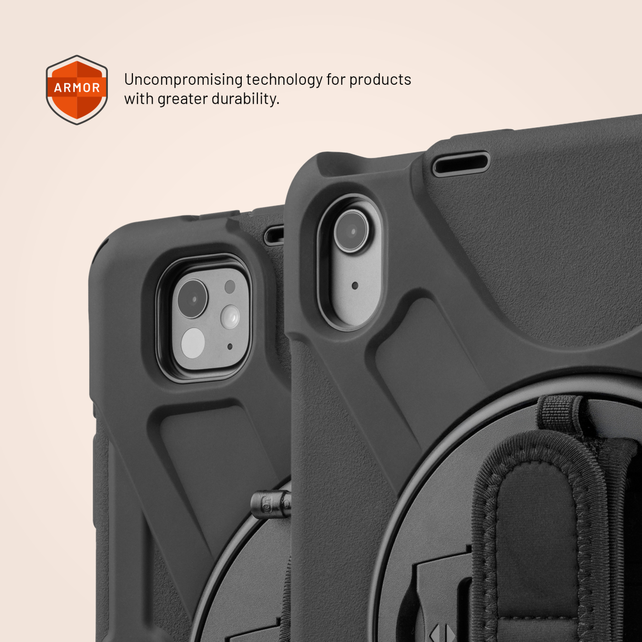 Odolné pouzdro se stojánkem FIXED Rugged Tab Case pro Apple iPad Pro 11" (2018-2022)/iPad Air (2020-2025), černé