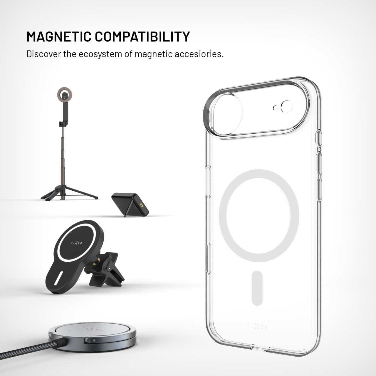 FIXED MagShell iPhone Air – čirý kryt MagSafe