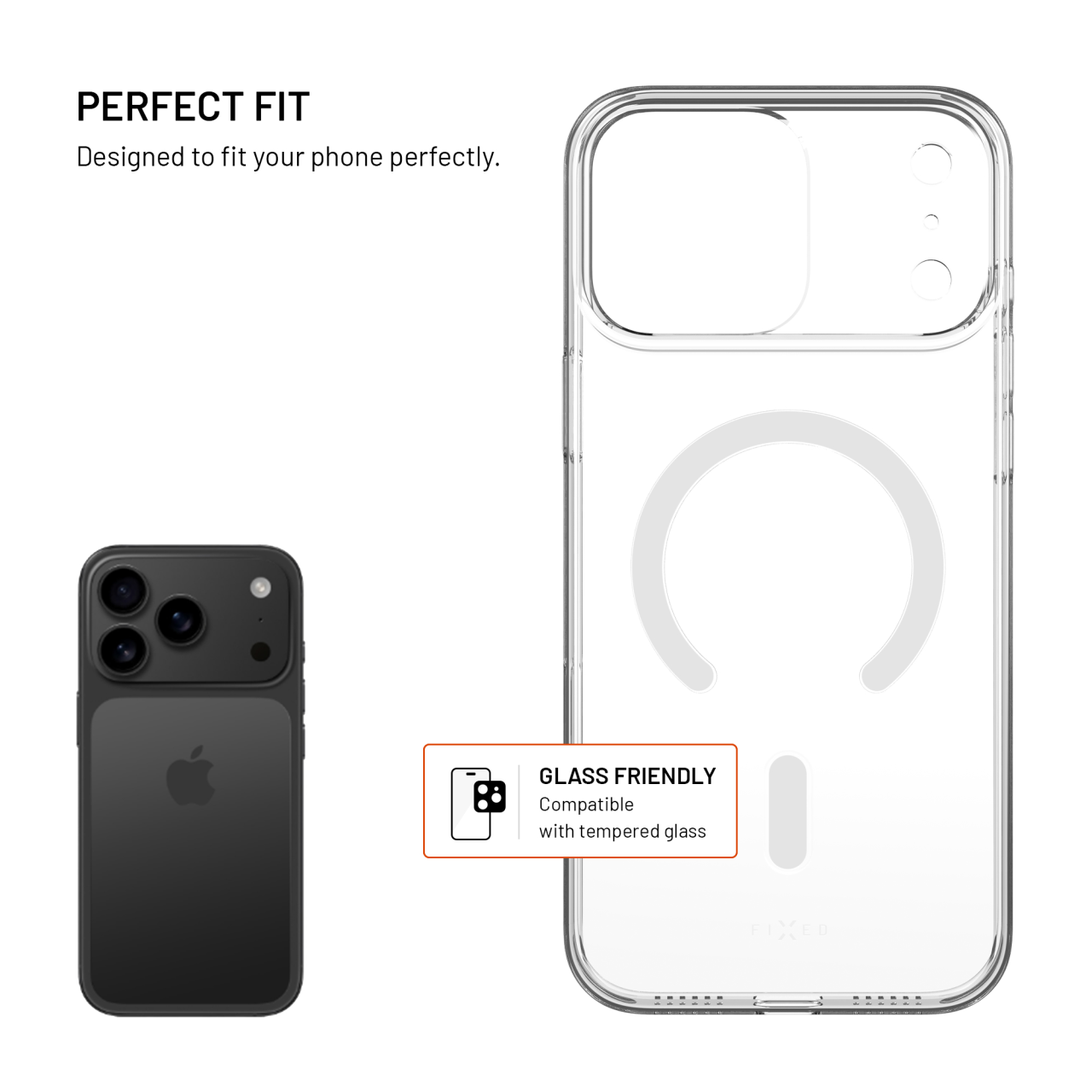 FIXED MagShell iPhone 17 Pro Max – čirý ultratenký kryt