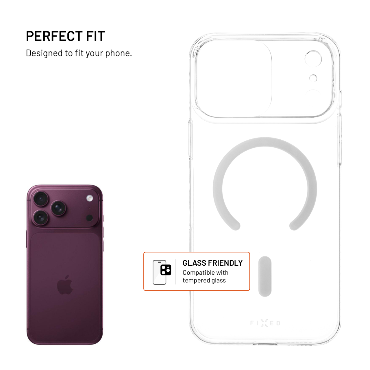 Průhledný kryt na mobil Apple iPhone 18 Pro Max/17 Pro Max - Fixed MagShell, MagSafe