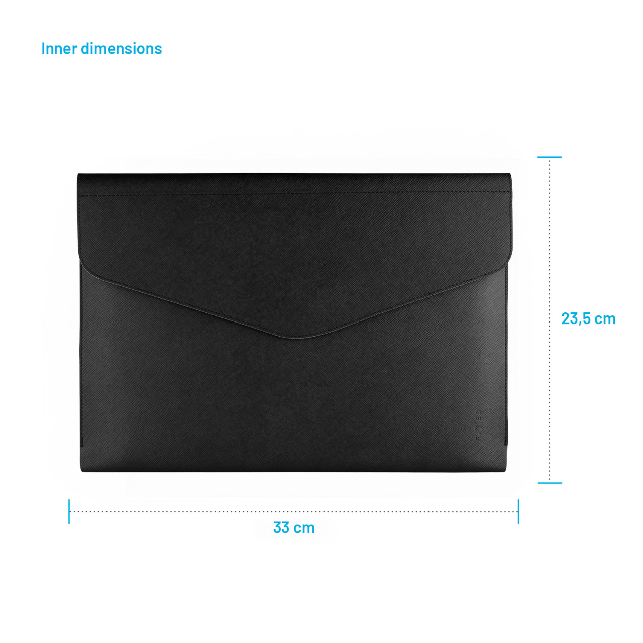 FIXED Pouzdro Siena pro notebooky a tablety o úhlopříčce do 13", černé