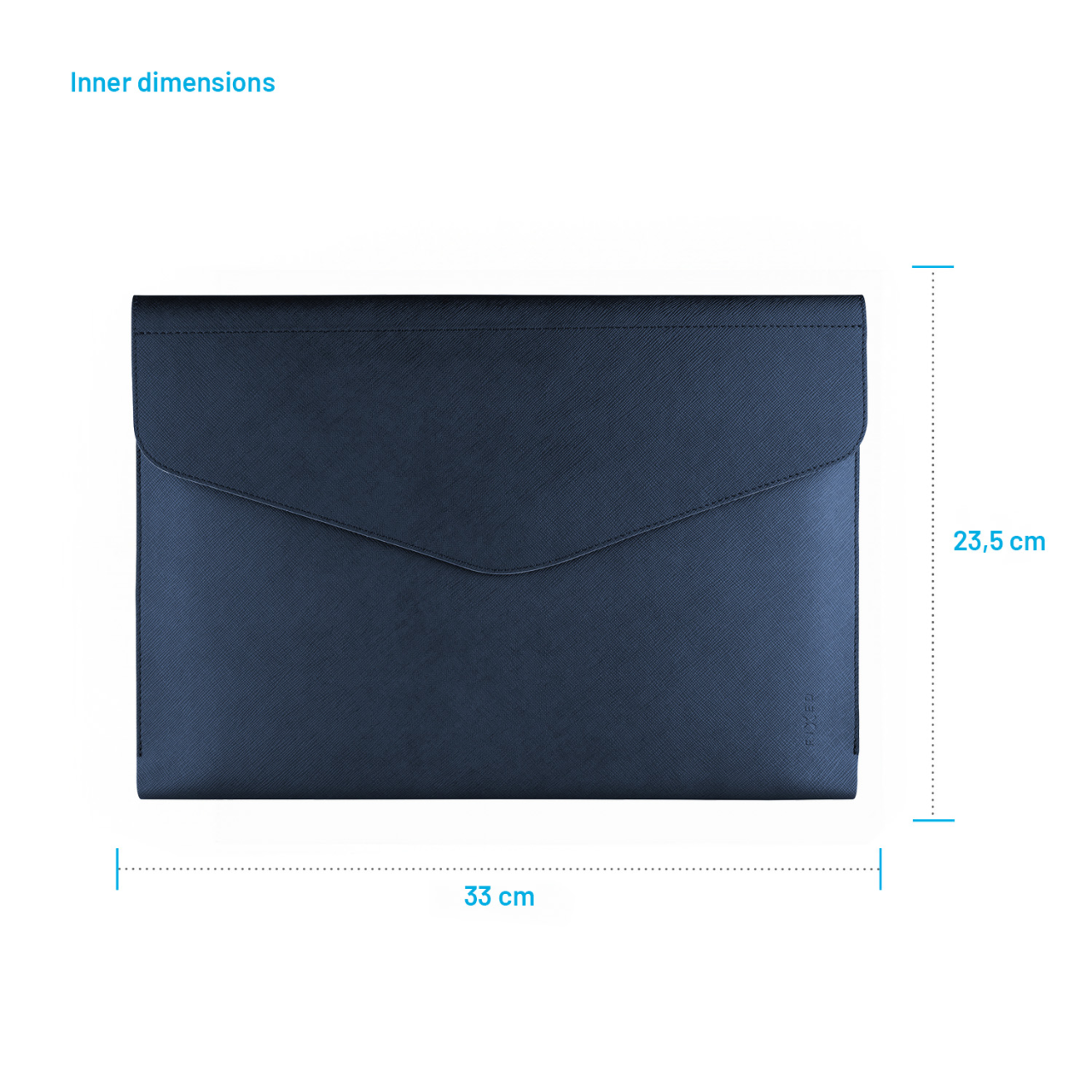 FIXED Pouzdro Siena pro notebooky a tablety o úhlopříčce do 13", tmavě modré