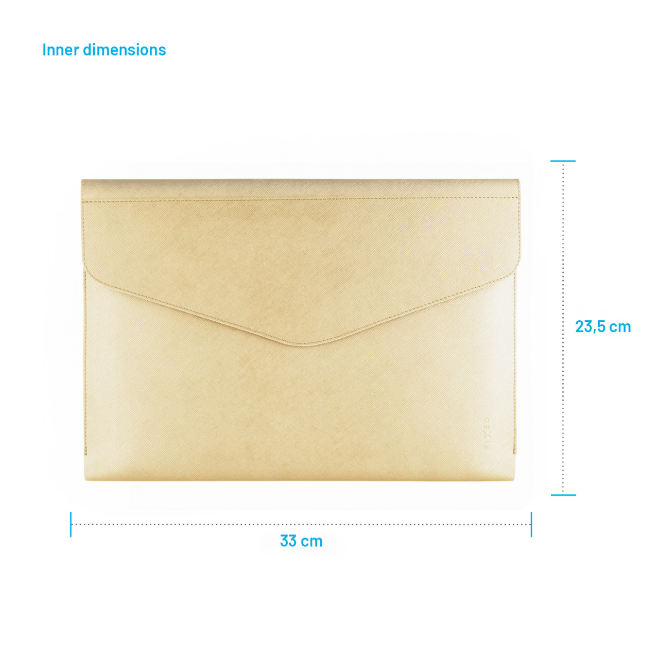 FIXED Pouzdro Siena pro notebooky a tablety o úhlopříčce do 13", světle žluté