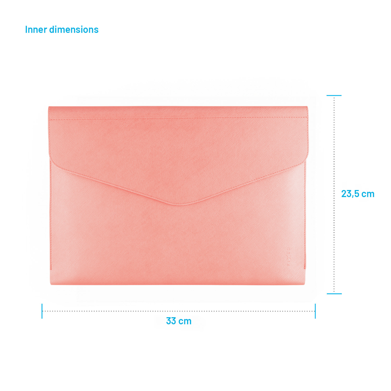 FIXED Pouzdro Siena pro notebooky a tablety o úhlopříčce do 13", broskvové