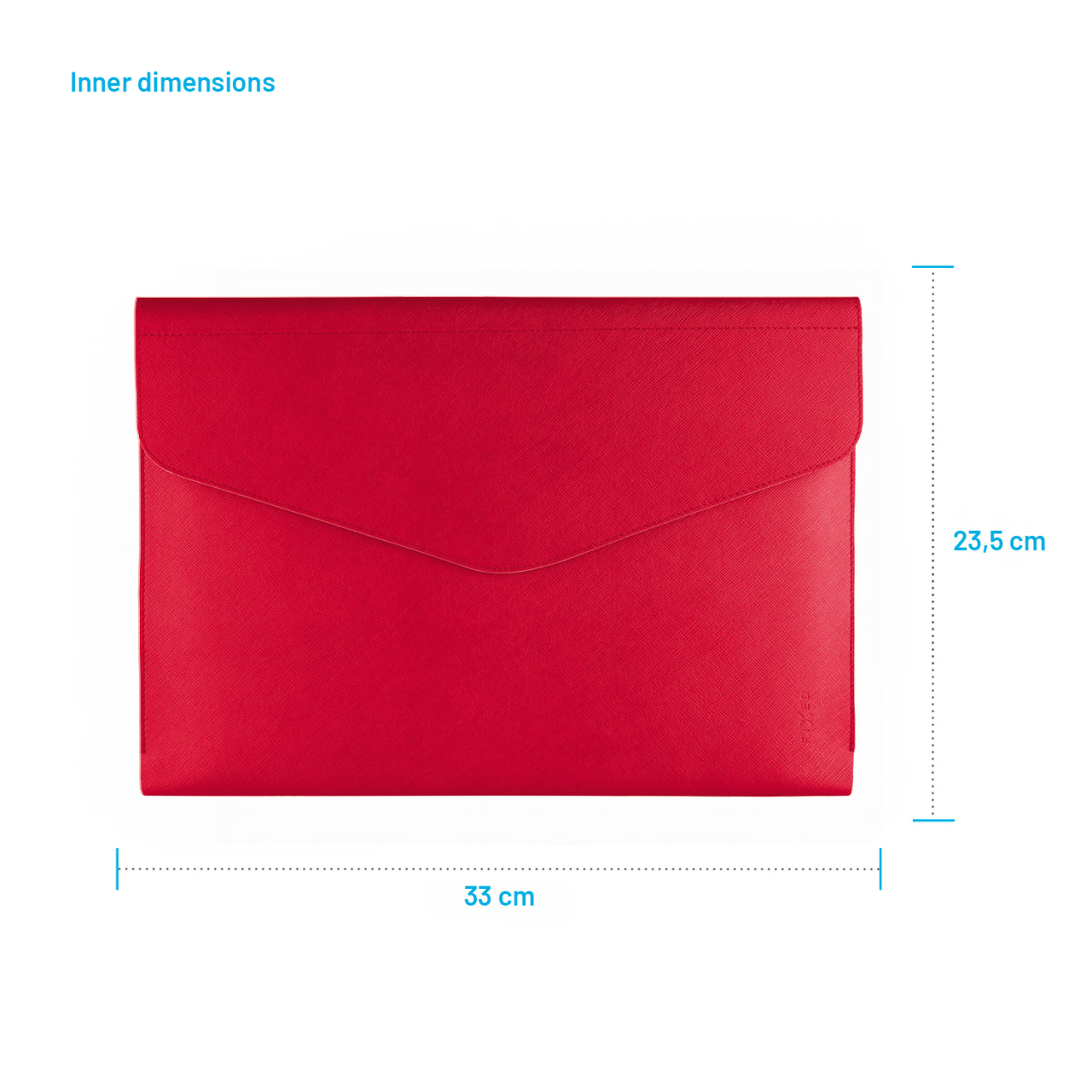 FIXED Pouzdro Siena pro notebooky a tablety o úhlopříčce do 13", červené