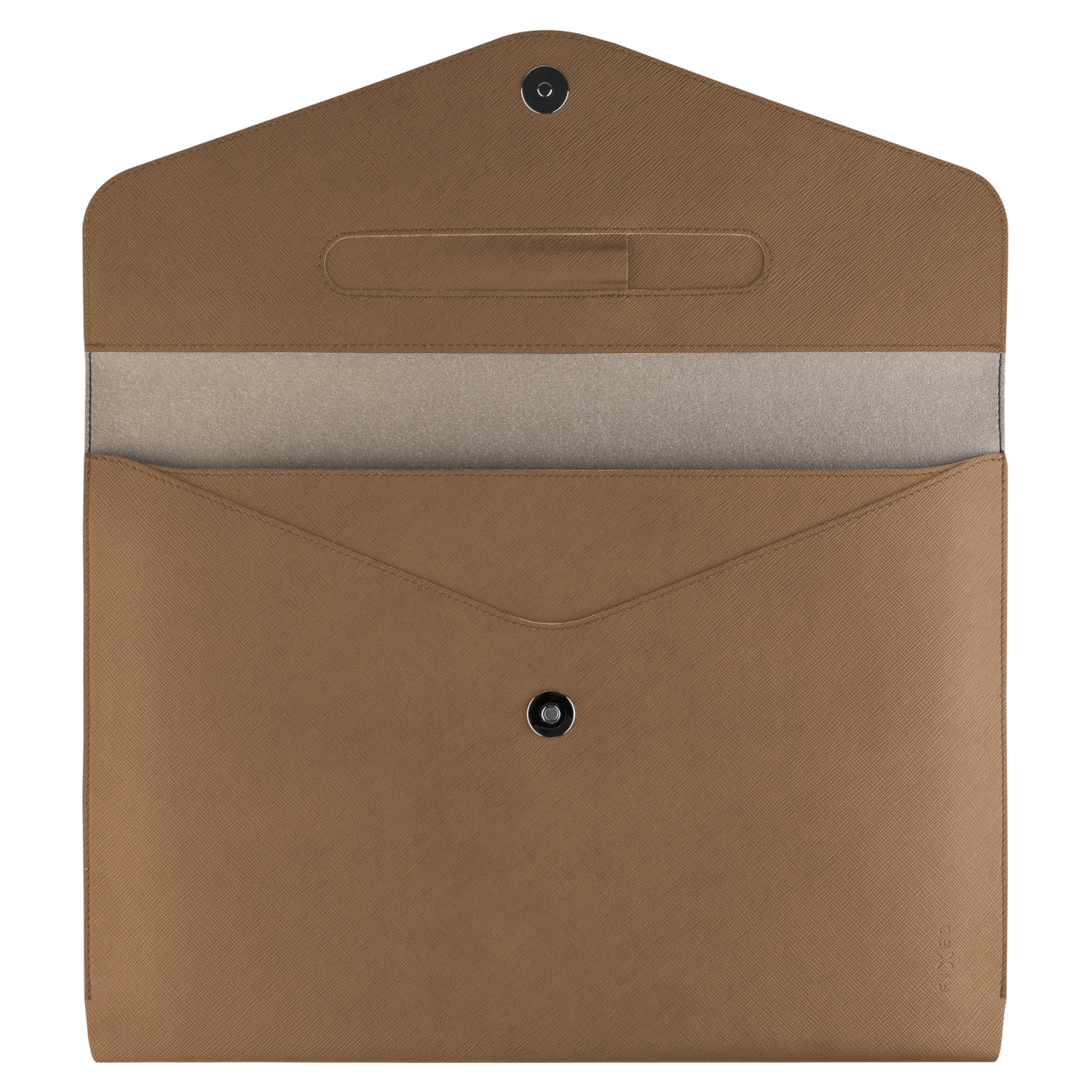 FIXED Pouzdro Siena pro notebooky o úhlopříčce do 15,3", kávové
