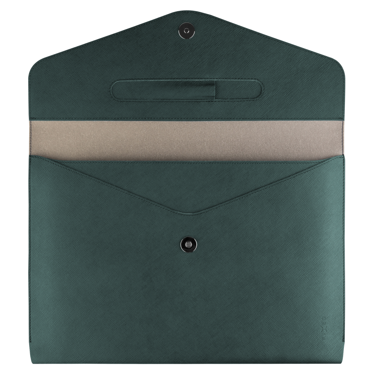 FIXED Pouzdro Siena pro notebooky o úhlopříčce do 15,3", tmavě zelené