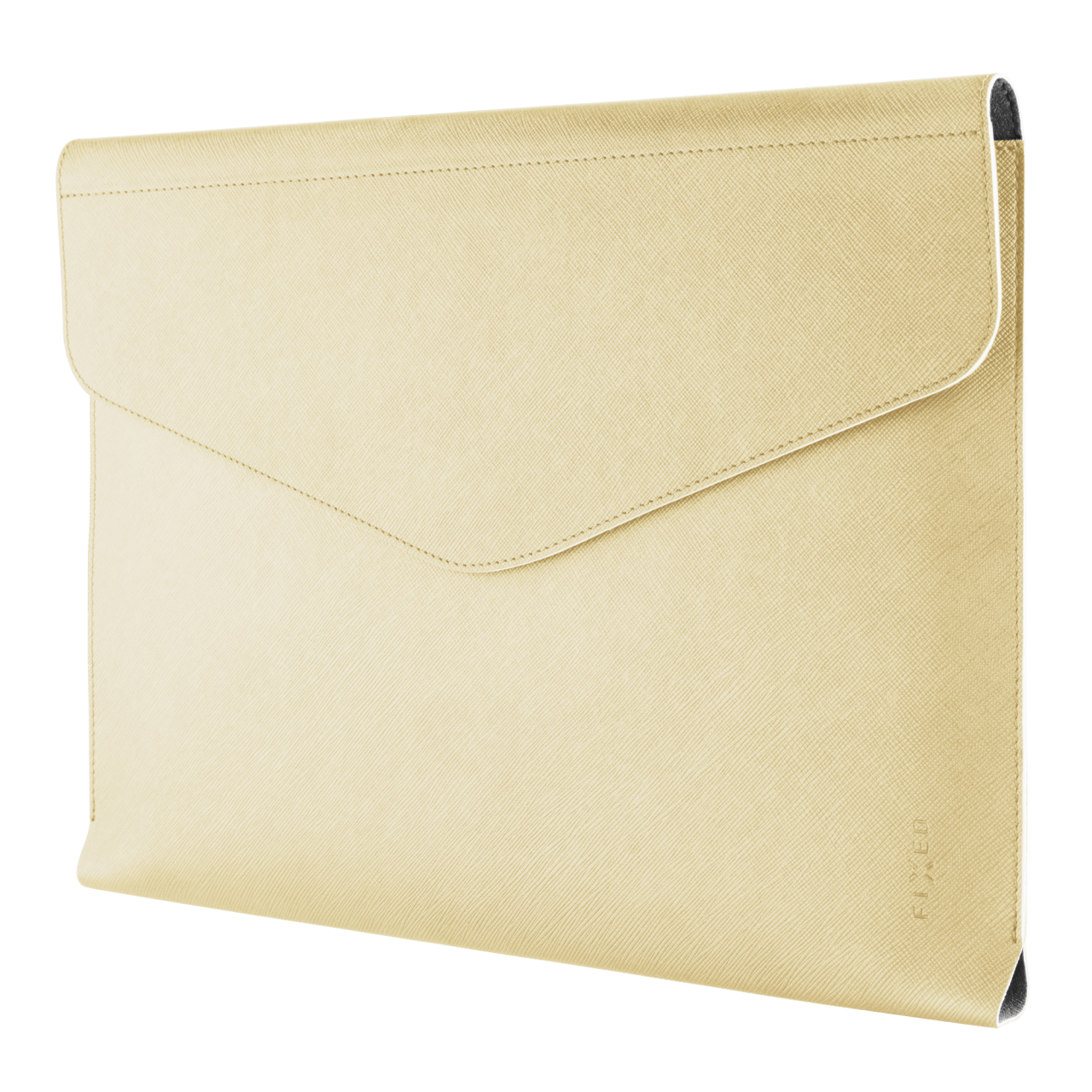 FIXED Pouzdro Siena pro notebooky o úhlopříčce do 15,3", světle žluté