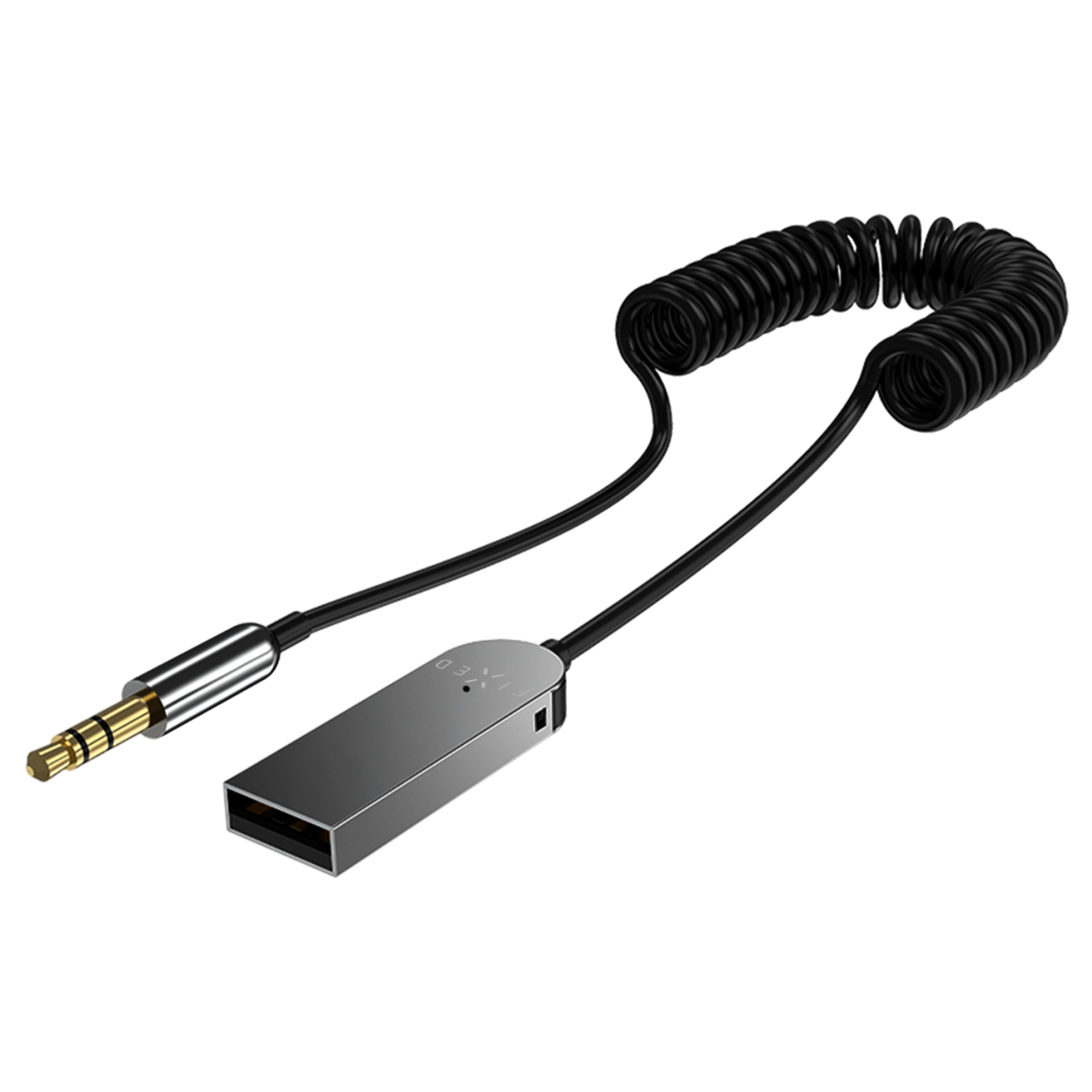 FIXED Bluetooth audio přijímač Signal Alu se zabudovaným mikrofonem, šedý