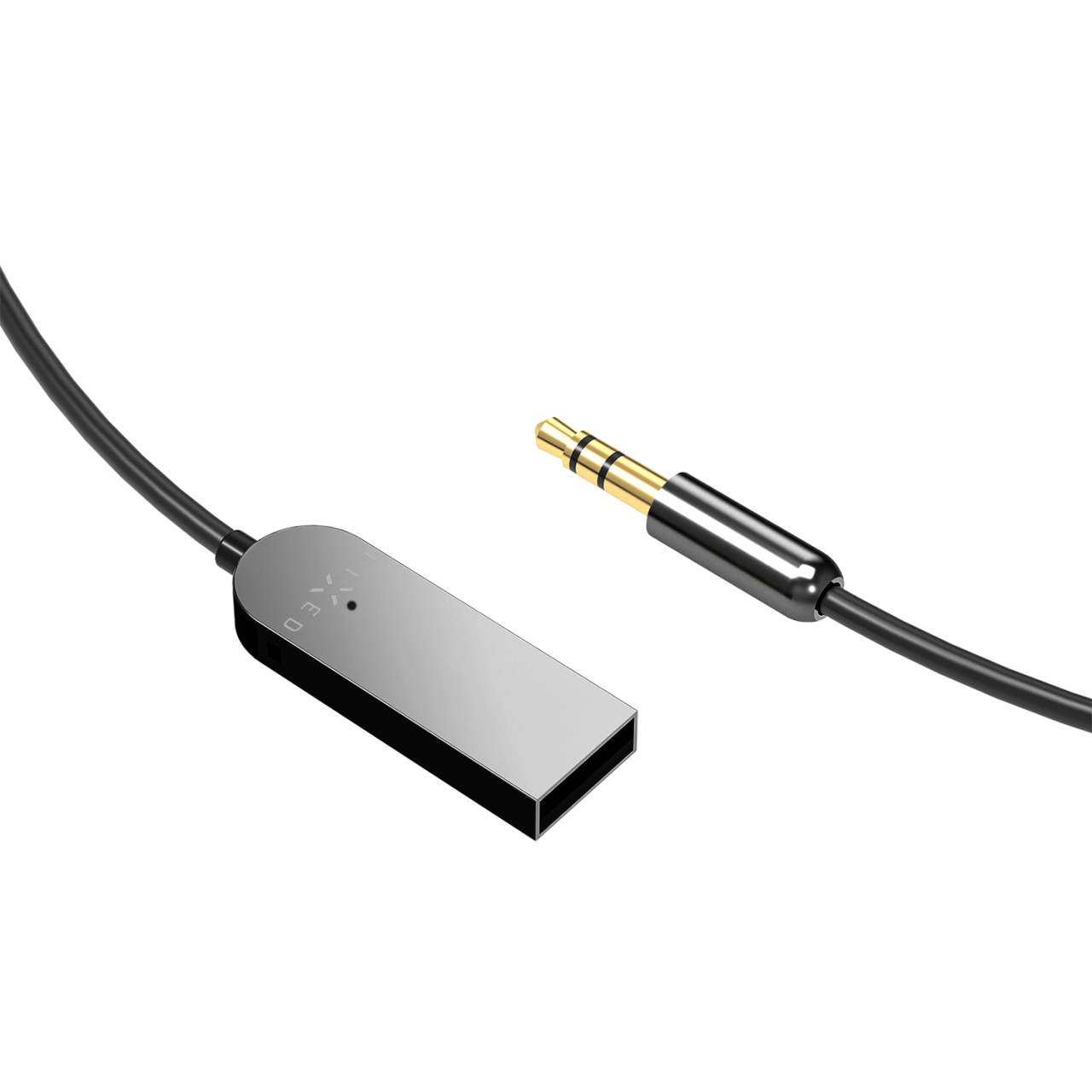 FIXED Bluetooth audio přijímač Signal Alu se zabudovaným mikrofonem, šedý