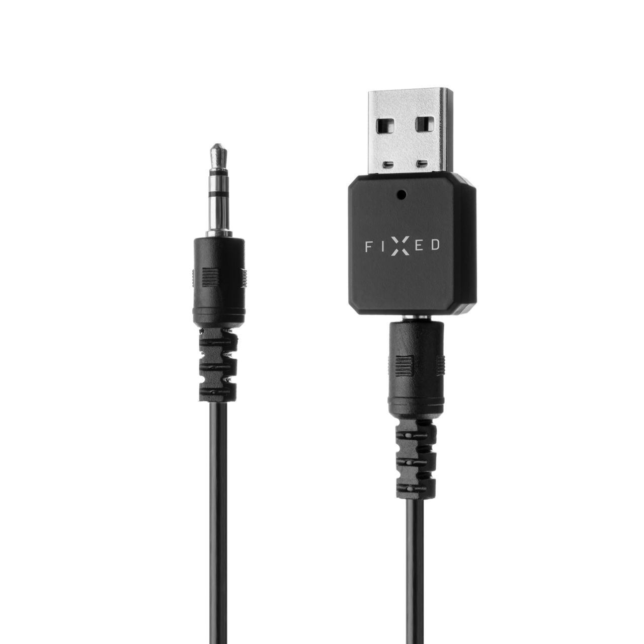 FIXED Bluetooth audio přijímač Signal se zabudovaným mikrofonem, černý