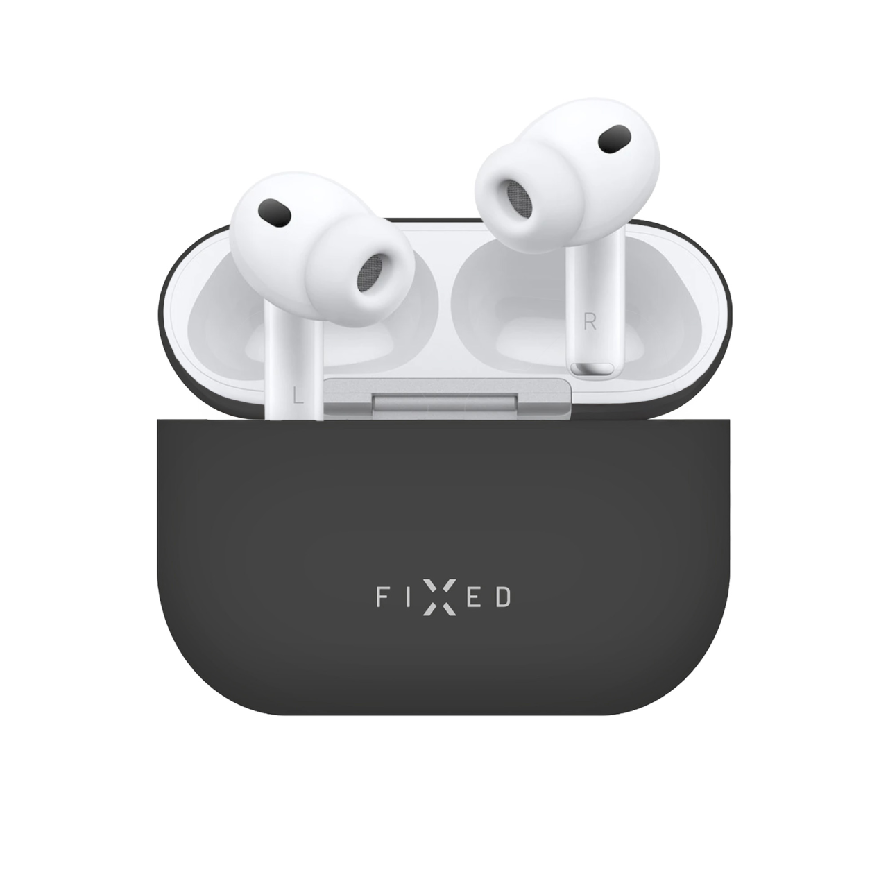 Ultratenké silikonové pouzdro FIXED Silky pro Apple AirPods Pro 3, černé
