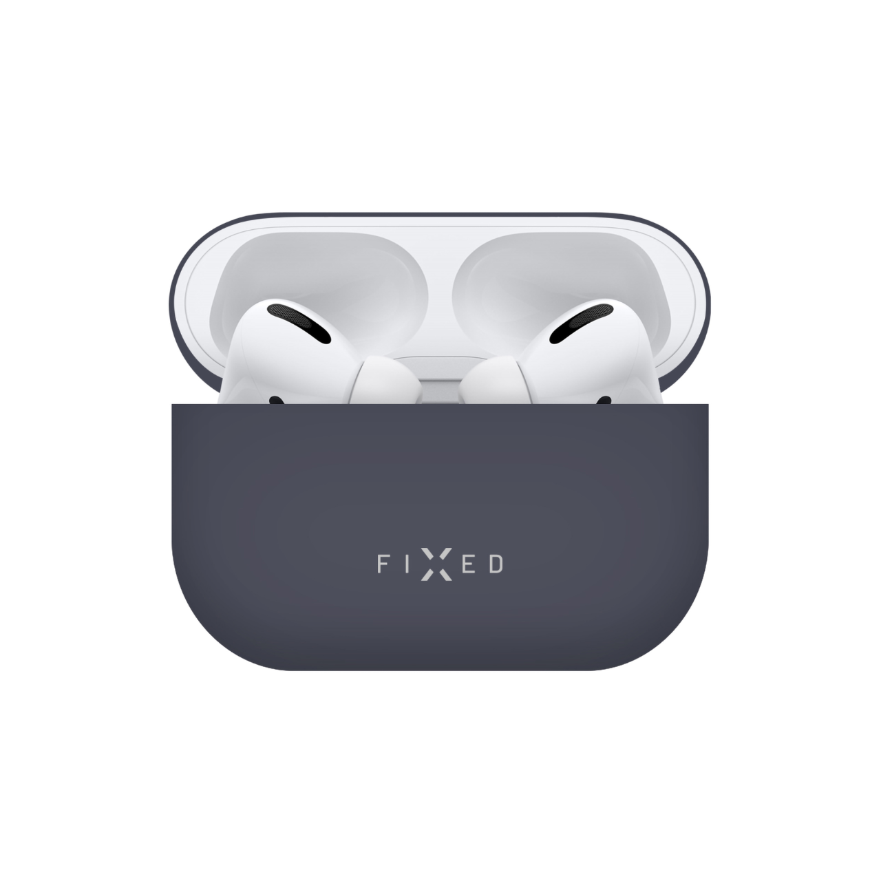 FIXED Ultratenké silikonové pouzdro Silky pro Apple Airpods, modré