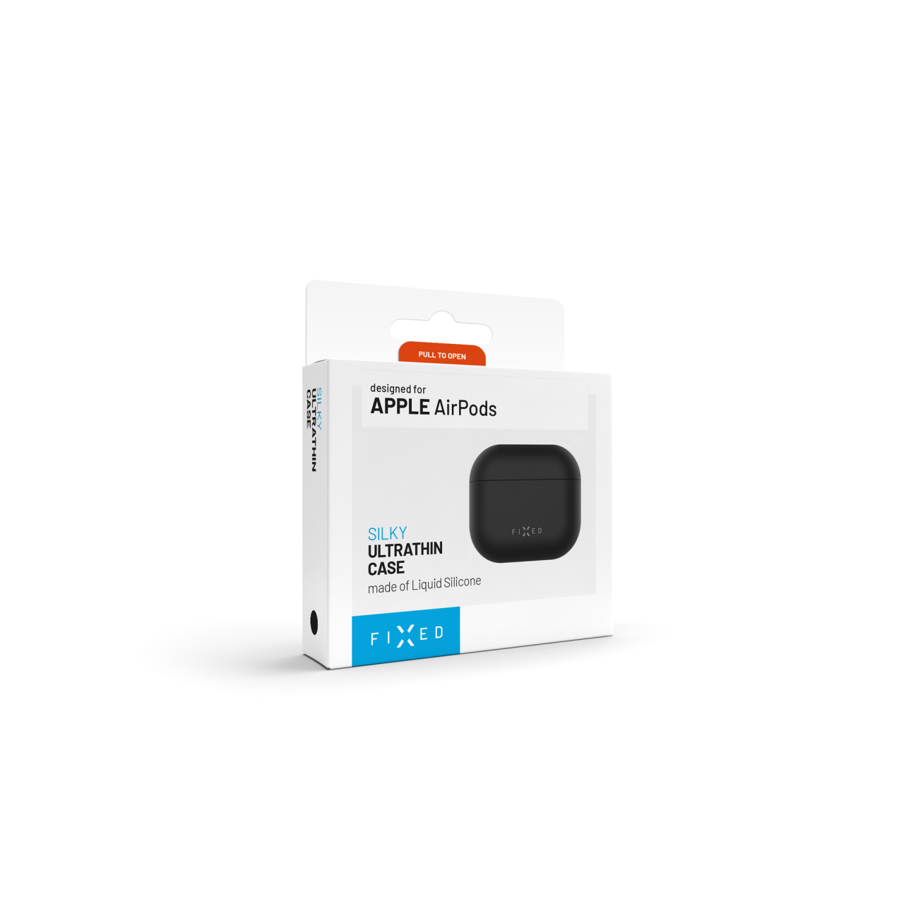 FIXED Ultratenké silikonové pouzdro Silky pro Apple Airpods Pro, černé