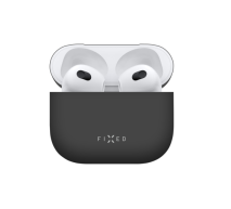 FIXED Ultratenké silikonové pouzdro Silky pro Apple Airpods 3, černé