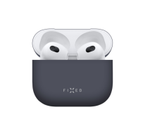 FIXED Ultratenké silikonové pouzdro Silky pro Apple Airpods 3, modré