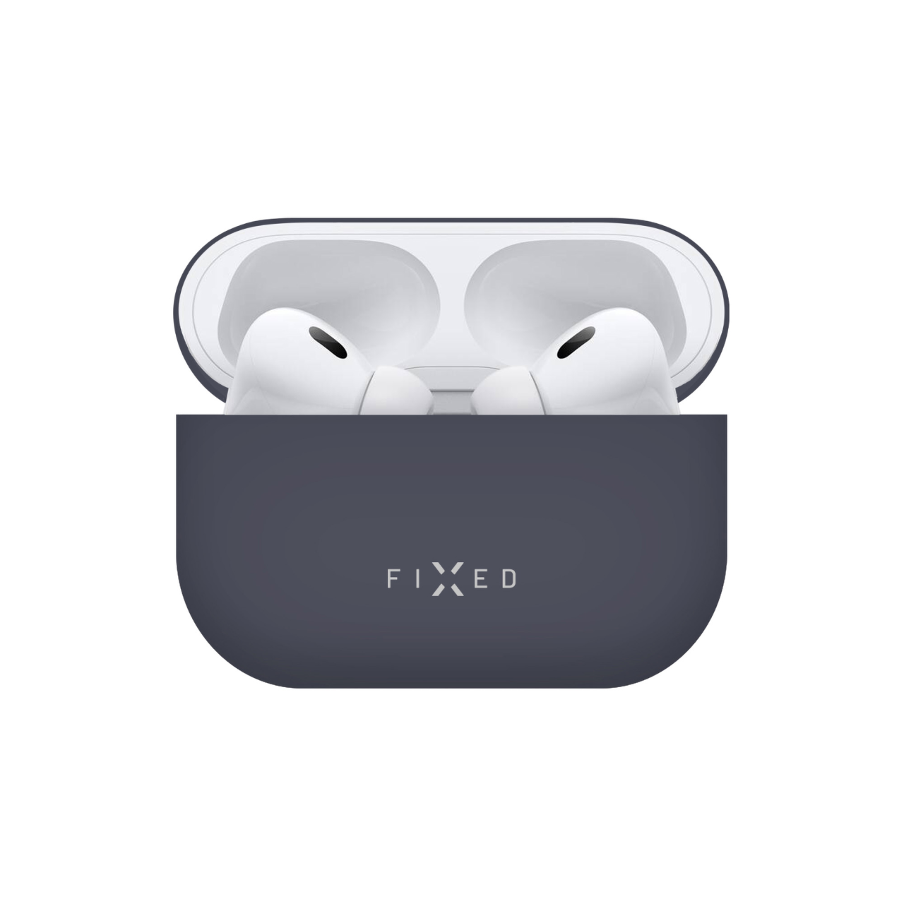 FIXED Ultratenké silikonové pouzdro Silky pro Apple AirPods Pro 2/Pro 2 (USB-C), modré