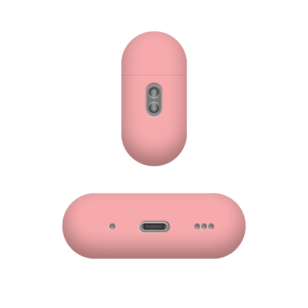 FIXED Ultratenké silikonové pouzdro Silky pro Apple AirPods Pro 2/Pro 2 (USB-C), růžové