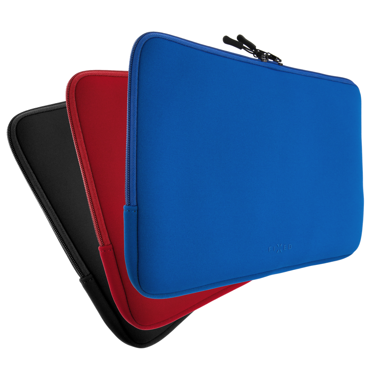 FIXED Neoprenové pouzdro Sleeve pro notebooky o úhlopříčce do 14", černé