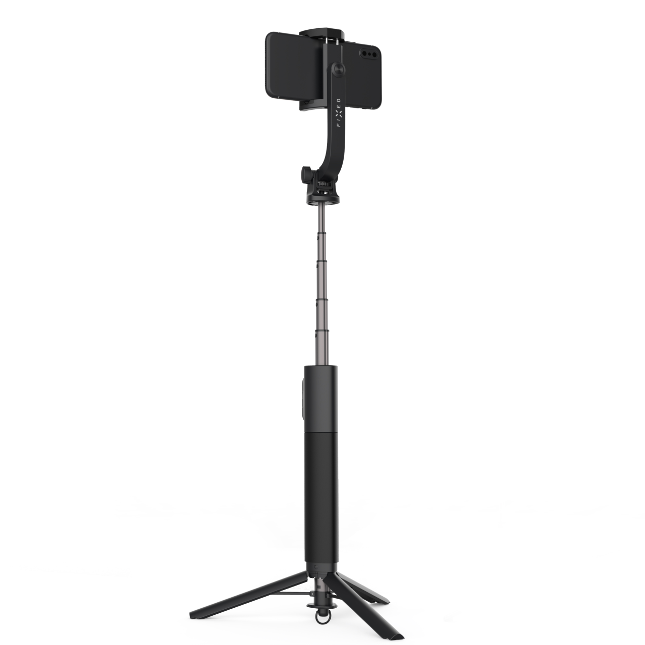 FIXED Selfie stick s tripodem Snap XL a bezdrátovou spouští, 1/4" závit, černý