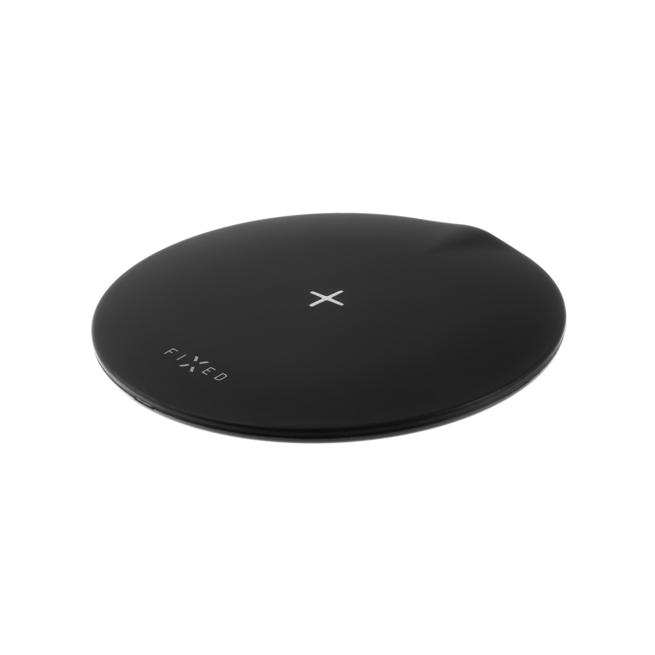 FIXED Podložka pro rychlé bezdrátové nabíjení telefonu SlimPad, 15W, černá