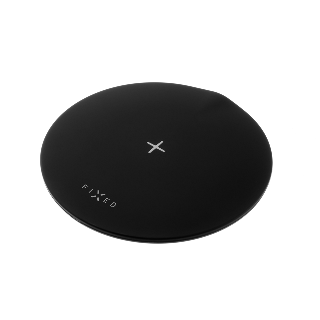 FIXED Podložka pro rychlé bezdrátové nabíjení telefonu SlimPad, 15W, černá