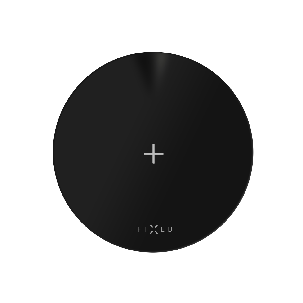 FIXED Podložka pro rychlé bezdrátové nabíjení telefonu SlimPad, 15W, černá