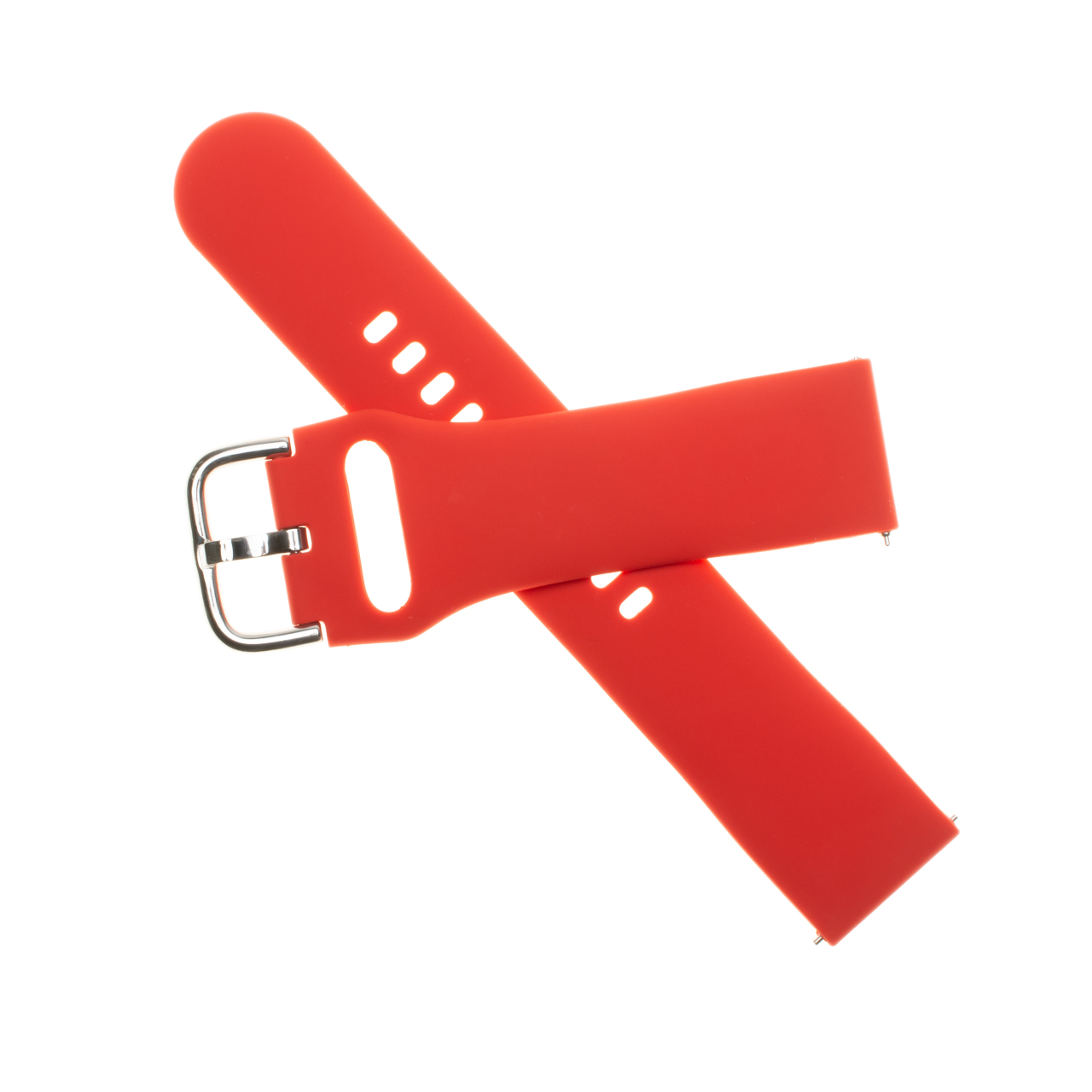 FIXED Silikonový řemínek Silicone Strap s Quick Release 20mm pro smartwatch, červený