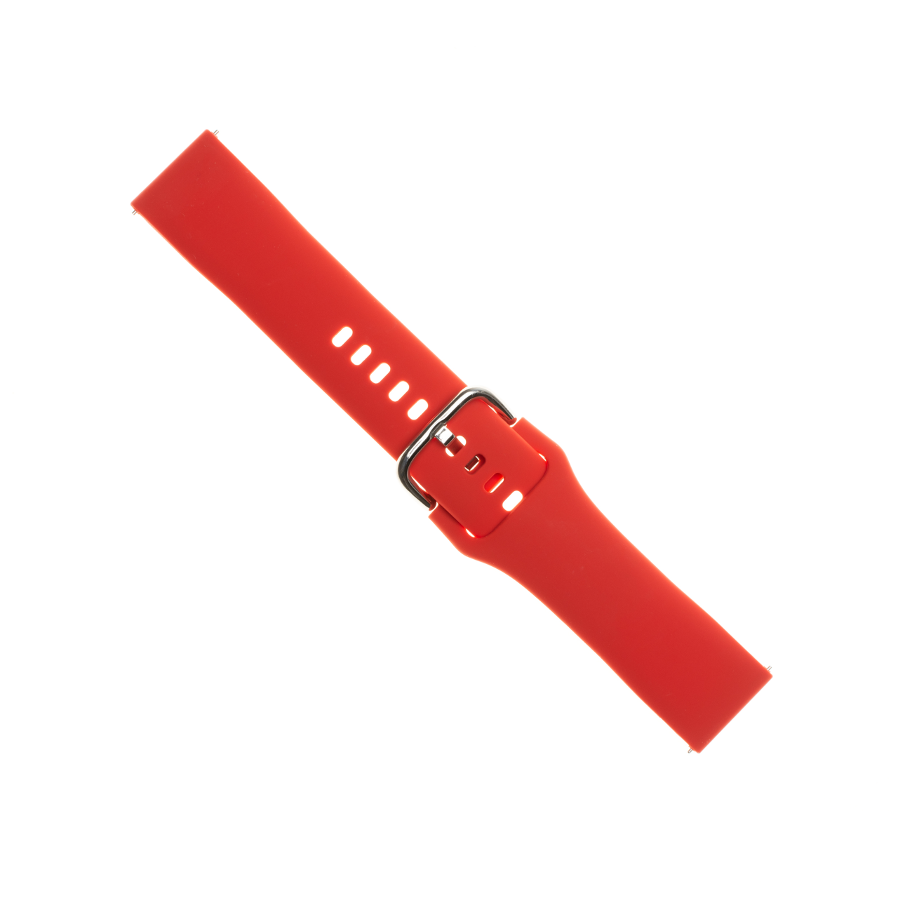 FIXED Silikonový řemínek Silicone Strap s Quick Release 20mm pro smartwatch, červený