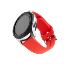 FIXED Silikonový řemínek Silicone Strap s Quick Release 20mm pro smartwatch, červený