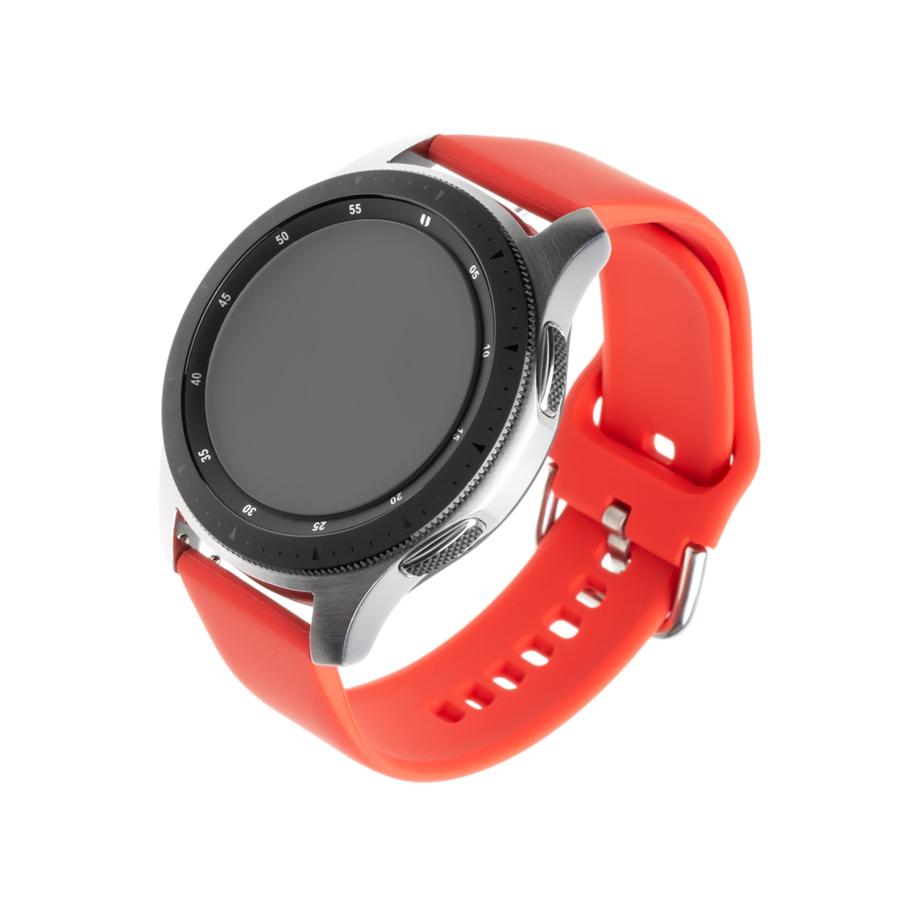 FIXED Silikonový řemínek Silicone Strap s Quick Release 20mm pro smartwatch, červený