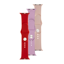 3x set silikonových řemínků FIXED Silicone Strap pro Apple Watch 42/44/45/46/49mm v různých barvách, variace 2