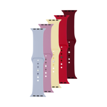 FIXED 5x set silikonových řemínků Silicone Strap pro Apple Watch 42/44/45/46/49mm v různých barvách, variace 3