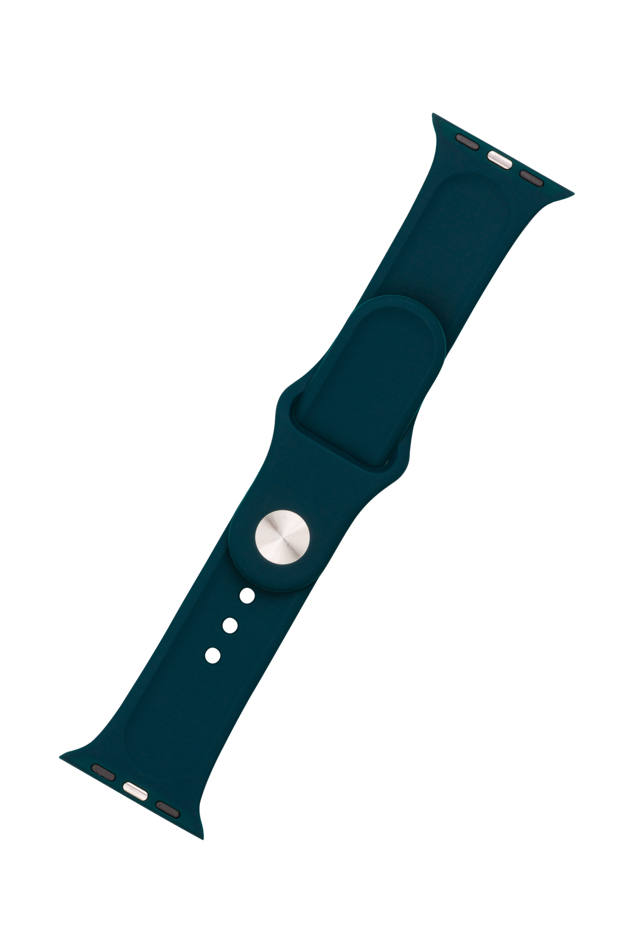 FIXED Set silikonových řemínků Silicone Strap pro Apple Watch 42/44/45/46/49mm, tmavě zelený